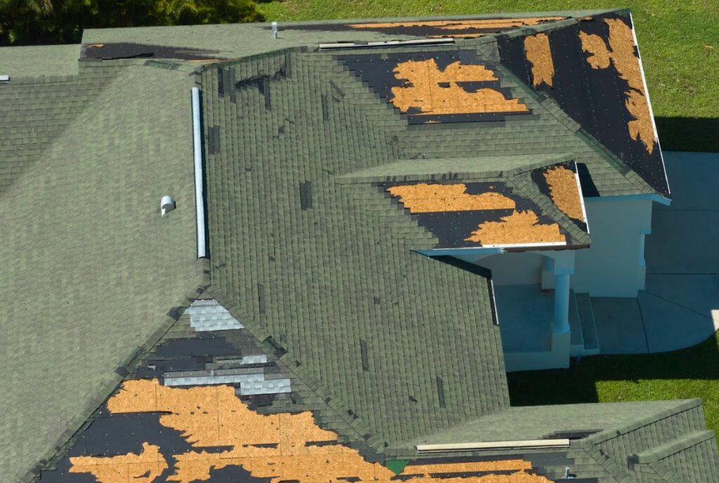 storm damage roof repair in Okatie, SC